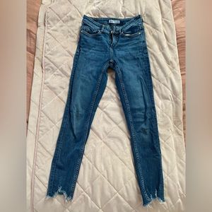 Zara Medium Wash Skinny Jeans